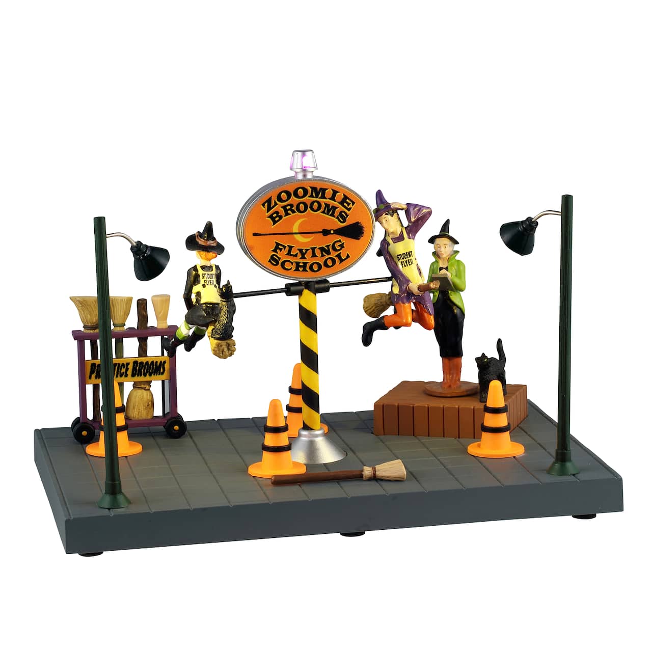 Lemax® Spooky Town® Zoomie Brooms Flying School